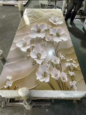 UV PVC 대리석 시트 벽면