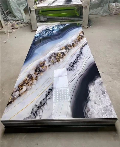 공장 가격 도매 4x8 방수 Uv 대리석 시트