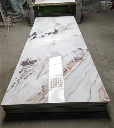 도매 가격 Uv 대리석 시트 고광택